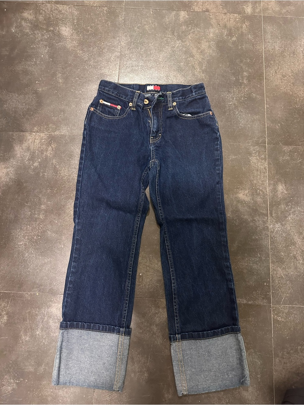 Tommy Hilfiger Dark Blue Straight-Leg Jeans